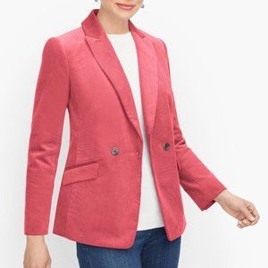Talbots Double Breasted Corduroy Blazer
